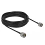 Coaxial Cable LMR195 DeLOCK 90424 10 m Black Grey