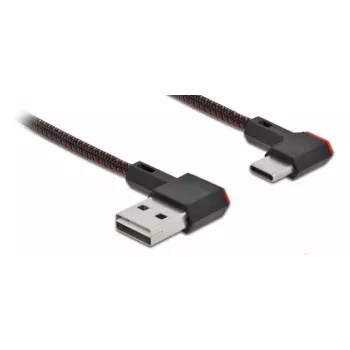 USB 2.0 Cable DeLOCK EASY-USB Type-A male to Type-C male angled 2m black