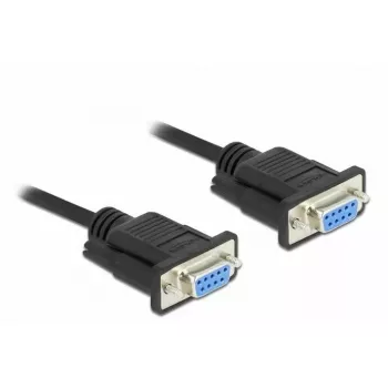 Serial Cable DeLOCK 86607 Black 5 m RS-232 Sub-D9
