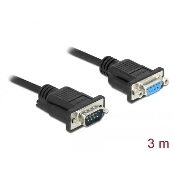 Serial Cable DeLOCK 86617 Black 3m
