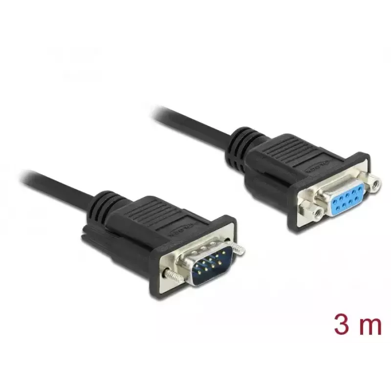 Serial Cable DeLOCK 86617 Black 3m