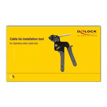 Pliers DELOCK 86772 — metal/plastic construction, grey plastic handles