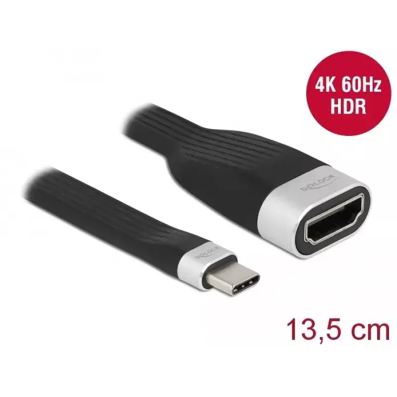 FPC Flat Ribbon Cable DeLOCK 86729 USB Type-C to HDMI 4K 60Hz 0.135m