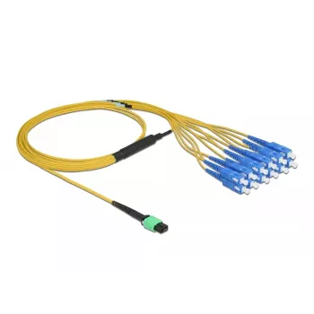Optical Fiber Cable MPO female to 12 x SC Simplex male DeLOCK 84871