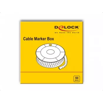 Cable Marker DeLOCK 18354 Yellow Plastic 500 pcs