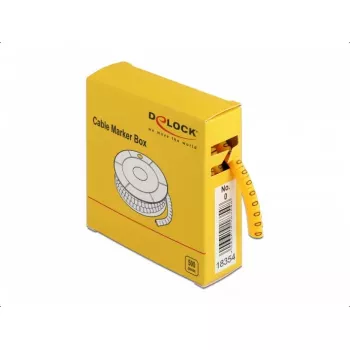 Cable Marker DeLOCK 18354 Yellow Plastic 500 pcs