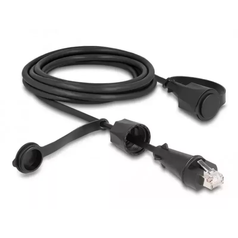 DeLOCK Network Cable RJ45 plug to RJ45 plug Cat.6 STP 3m IP68 waterproof