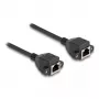DeLOCK RJ50 Extension Cable female to female S/FTP 0.5 m black