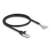 DeLOCK Cable RJ50 male to open wire ends S/FTP 0.5 m black