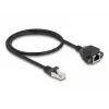 DeLOCK RJ50 Extension Cable male to female S/FTP 0.5 m black
