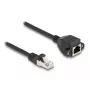 DeLOCK RJ50 Extension Cable male to female S/FTP 0.5 m black