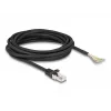 DeLOCK Cable RJ50 male to open wire ends S/FTP 5 m black