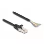 DeLOCK Cable RJ50 male to open wire ends S/FTP 5 m black