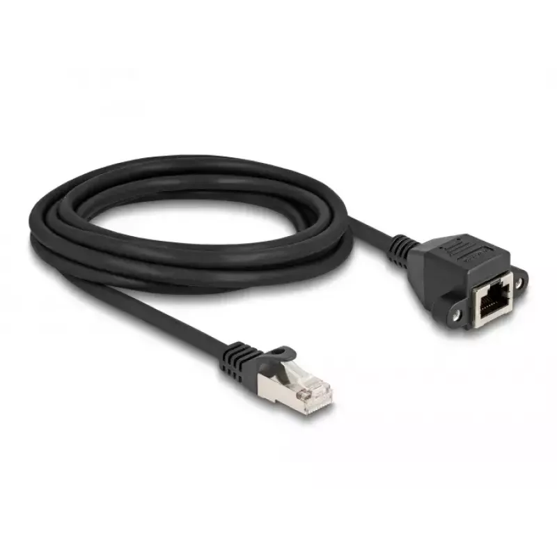 DeLOCK RJ50 Extension Cable male to female S/FTP 3 m black