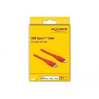 Data and charging cable USB Type-C to Lightning DeLOCK 86634