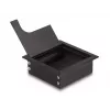 Cable grommet DELOCK 66855 for desk, black, 80×80×28 mm, 1 pc