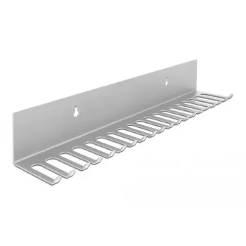 Cable holder DeLOCK 318 x 65 mm wall mounting grey