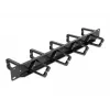 Cable management panel DeLOCK 19 inch 1U black with 9 hooks
