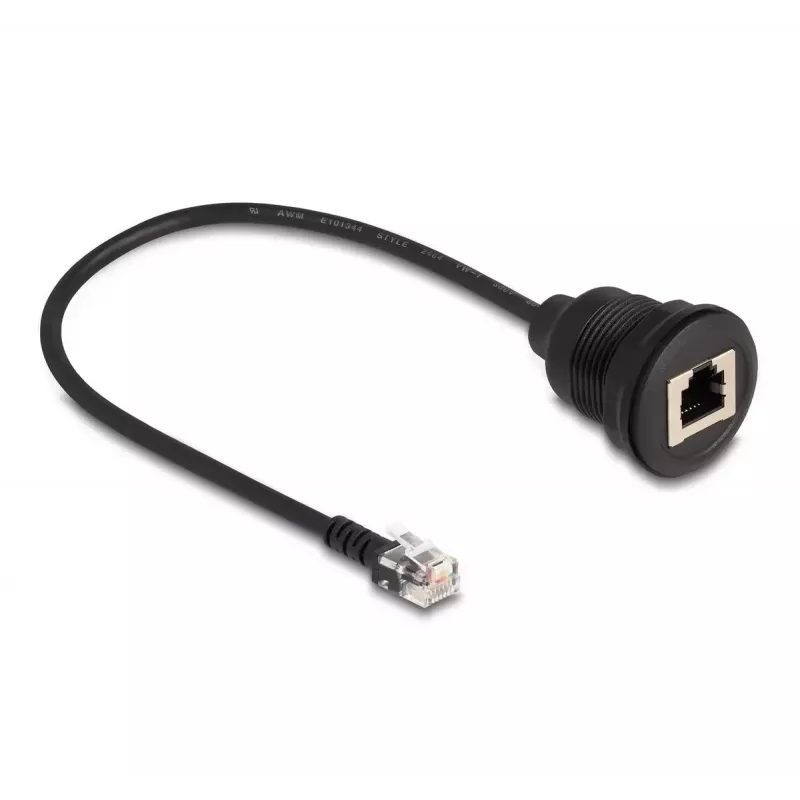DeLOCK Cable RJ12 plug to RJ12 jack 30 cm black