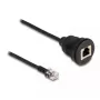 DeLOCK Cable RJ12 plug to RJ12 jack 30 cm black