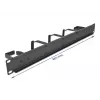 Cable management panel DeLOCK 19 inch 66848 black with 5 hooks