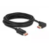 DisplayPort cable DeLOCK 87049 5m male straight to male 90° left angled 8K 60Hz