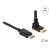 DisplayPort cable DeLOCK 87055 2m 8K 60Hz male to male 90° upwards