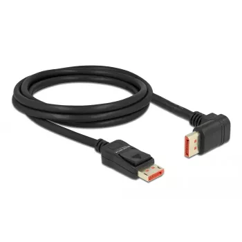 DisplayPort cable DeLOCK 87055 2m 8K 60Hz male to male 90° upwards