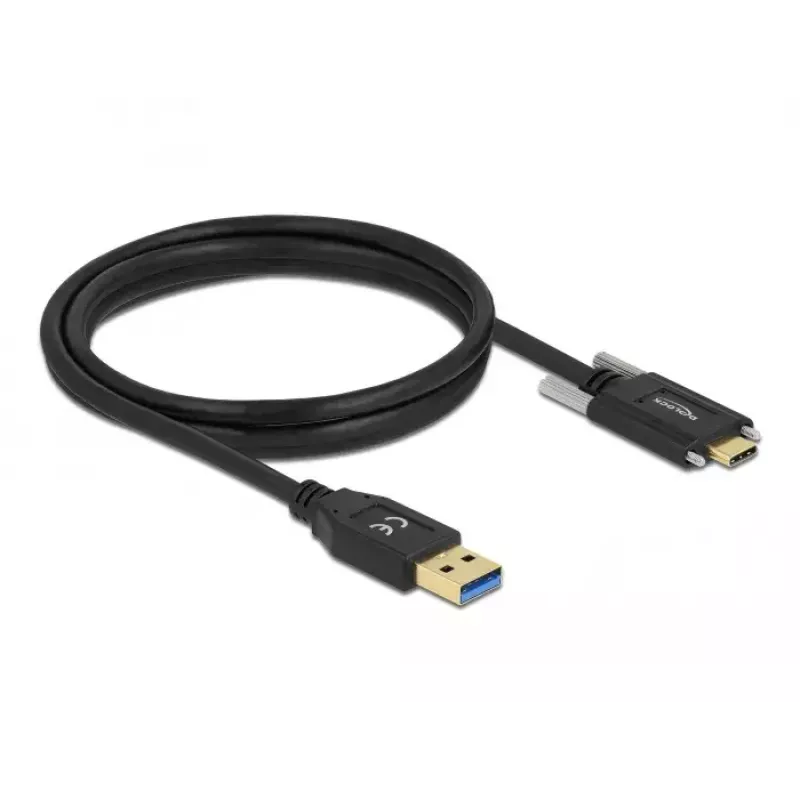 USB Cable DeLOCK 84017 1.5m USB 3.2 Gen 1 USB A USB C Black