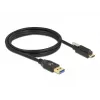 USB Cable DeLOCK 84028 1.5m USB 3.2 Gen 1 USB A USB C Black