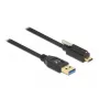 USB Cable DeLOCK 84028 1.5m USB 3.2 Gen 1 USB A USB C Black