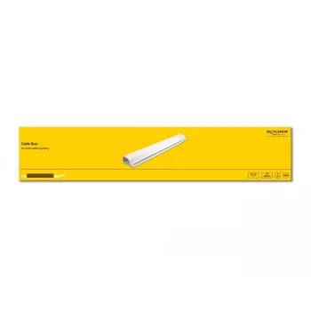 Cable duct DeLOCK 20885 under-table mounting 63 x 28 mm white 2 pcs