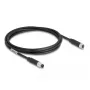 DeLOCK M8 4 pin Cable A-coded male to female PUR TPU 2 m
