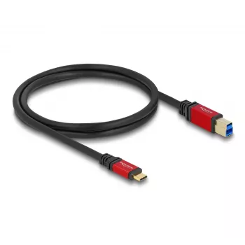 USB Cable DeLOCK 80612 USB Type-C to Type-B 1m 5 Gbps Red Metal