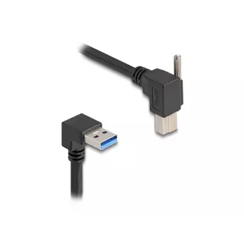 USB Cable DeLOCK 80481 90° Type-A male to Type-B male 1m black