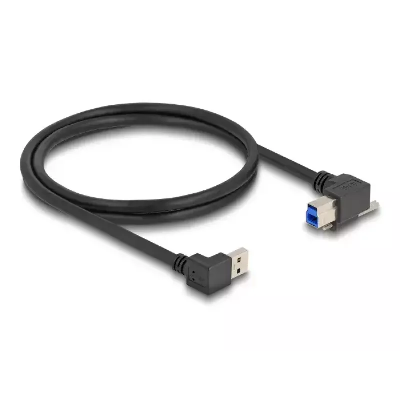 USB Cable DeLOCK 80481 90° Type-A male to Type-B male 1m black