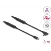 USB Cable DeLOCK 81195 3m USB C Black 10 Gbit/s
