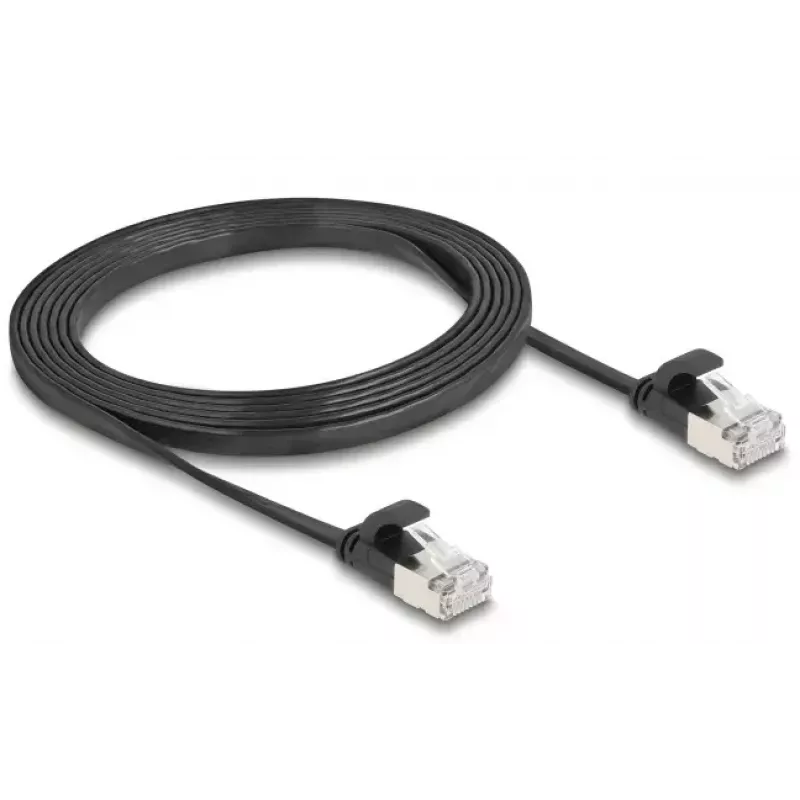 Networking Cable DeLOCK 81165 RJ-45 Cat6a 2m Black