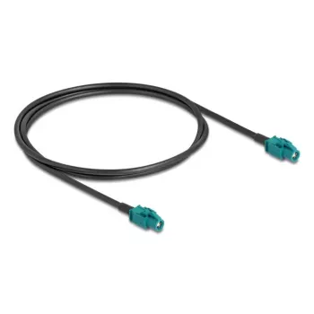 Coaxial cable DELOCK 90680 — 1 m, HSD Z to HSD Z, Black/Blue