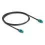 Coaxial cable DELOCK 90680 — 1 m, HSD Z to HSD Z, Black/Blue