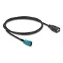 Coaxial cable DELOCK 90703 — HSD Z to USB A, 1 m, black/blue