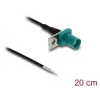 Coaxial cable DELOCK 90725, FAKRA Z male – 0.2 m, 1.13/0.2