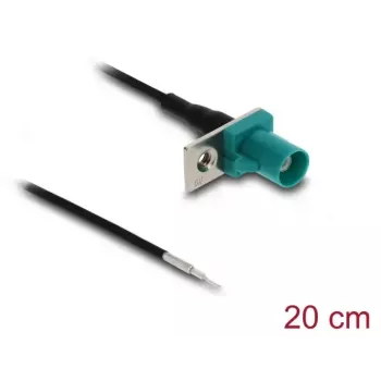 Coaxial cable DELOCK 90725, FAKRA Z male – 0.2 m, 1.13/0.2