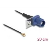 DeLOCK 90727 Coaxial Cable 1.13 0.2 m FAKRA C I-PEX MHF1 Black Blue
