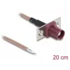 Coaxial cable DELOCK 90729 RG-316/U 0.2 m with FAKRA D connector, brown