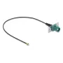 Coaxial cable DELOCK 90732 — FAKRA E to I-PEX MHF1, 0.2 m, 1.13 mm, black/turquoise