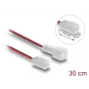Cable extension for computer cooling system DELOCK 90869 — PVC, 1.3 mm diameter, black/red/white