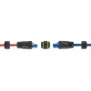 Connector adapter DELOCK RJ45 jack to RJ45 jack with M23 thread for Cat.6a/Cat.7, IP68, black