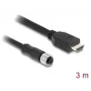 DELOCK M12 A-coded 17-pin (female) to HDMI (male) cable 3 m