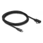 Cable DELOCK Coaxial USB4 Gen 3x2 40 Gbps USB-C to USB-C angled left/right PD 3.1 240W 2 m